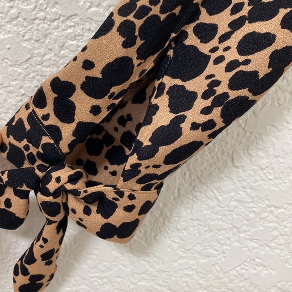 Reformation Port Leopard- Print Midi Dress Size 2 - Picture 7 of 14